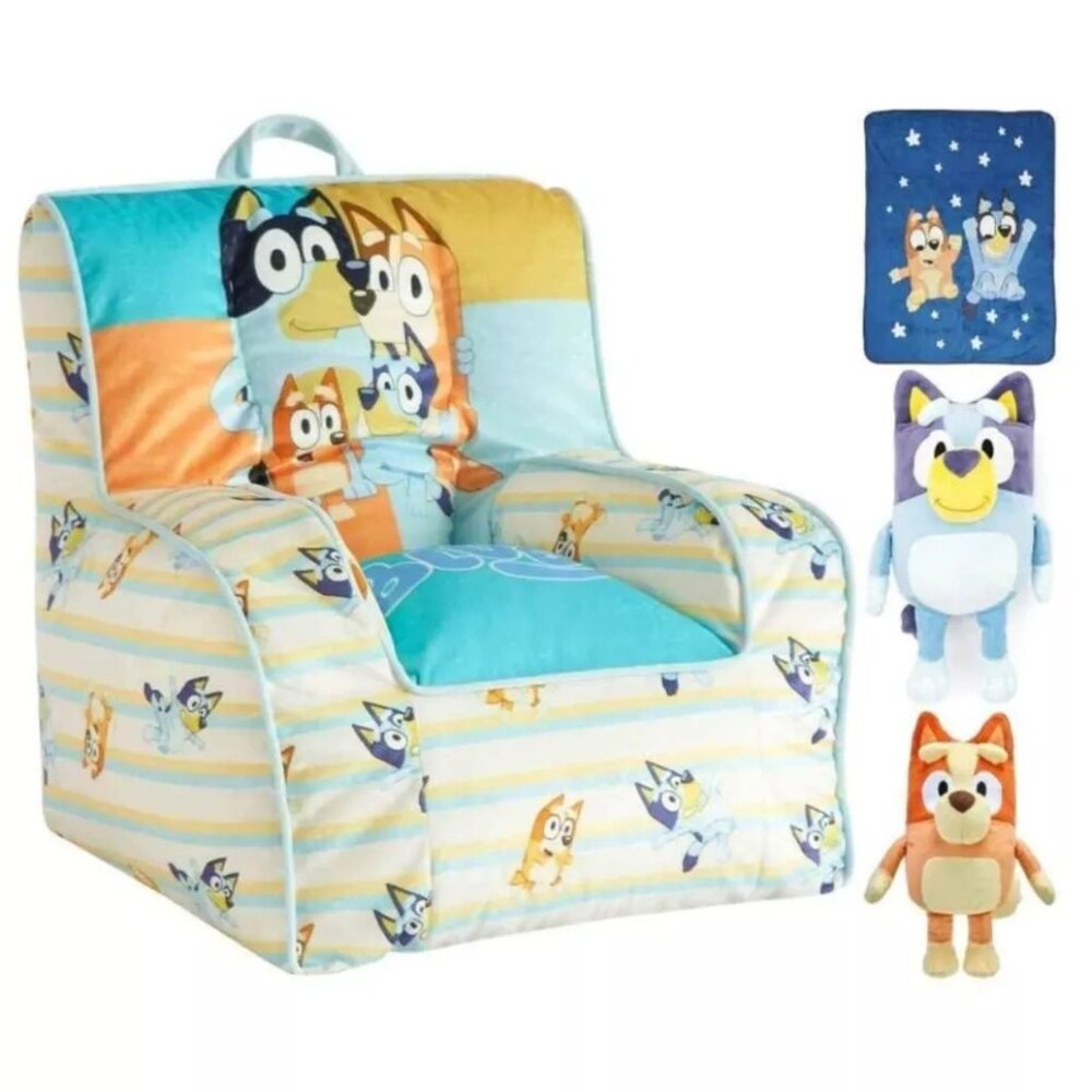 Bluey Chair and Toys Bundle
